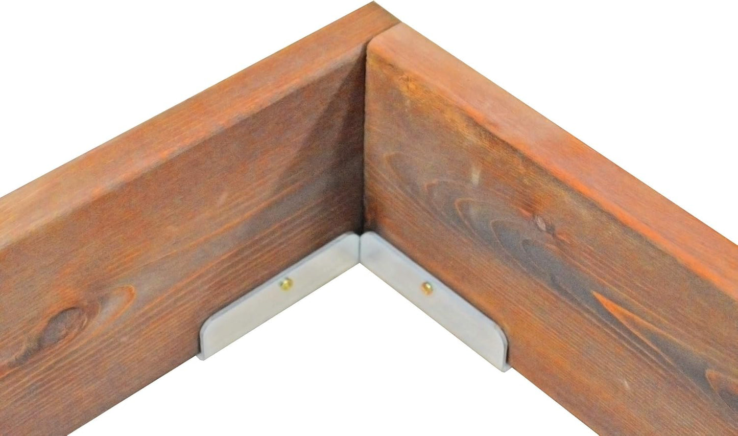 Red Cedar Wood Raised Vegetable Garden Bed - Amish Made in USA (5.5" Raised Bed with Decorative Corners, Cedar Stain)