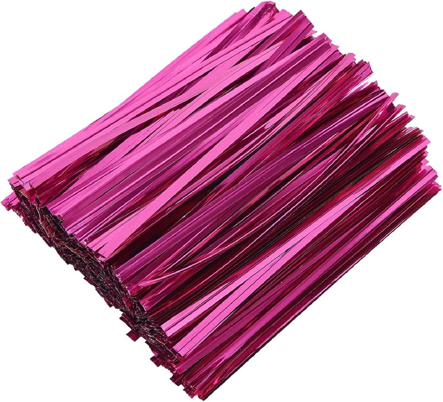 800 PCS 5" Rose Red Metallic Twist Ties for Bakery Ties,Candy Bags,Coffee Bags,Goodie Bags Ties