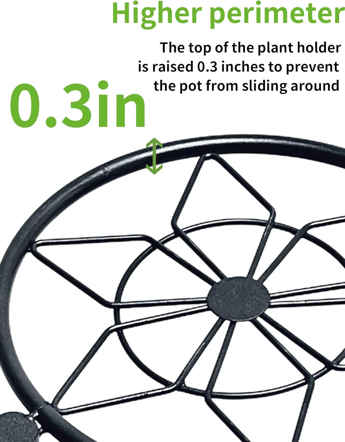 7 Tier Plant Stand Indoor Foldable Corner Tall Plant Shelf for Multiple Plants Flower Pot Holder Display Stand for Living Room Balcony Garden Patio Black