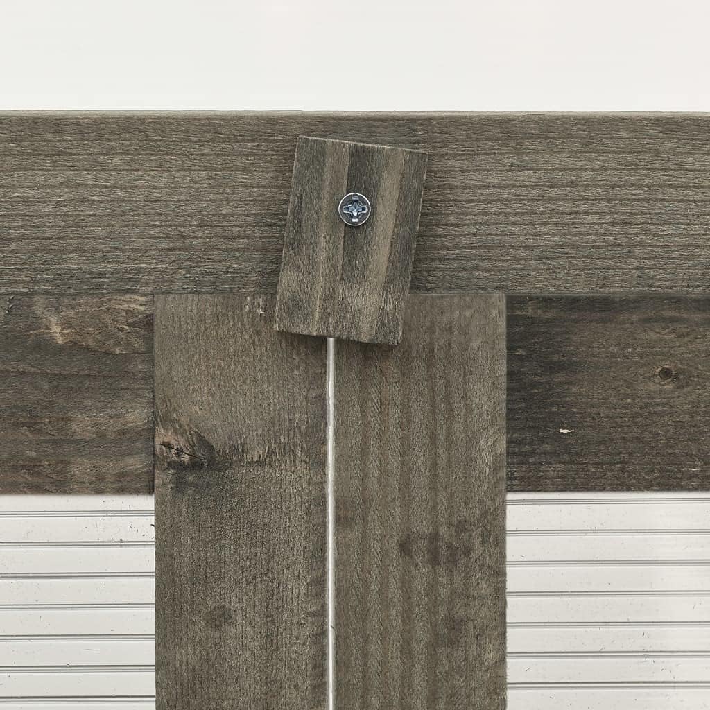 Solid Firwood Garden Portable Wooden Greenhouse with 2 Shelves and Open Bottom, Mini Greenhouse Cabinet 23.6"x17.7"x39.4"/Gray