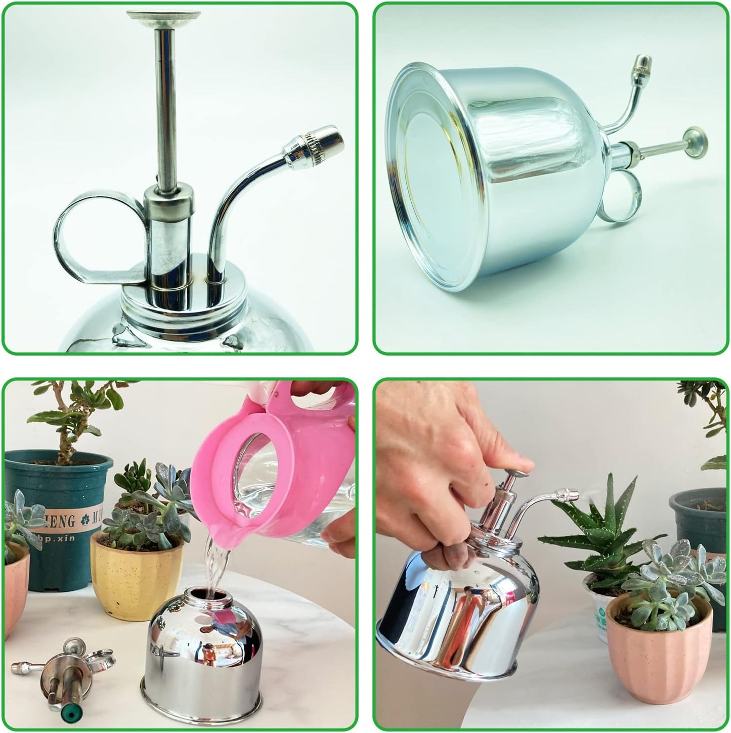 Brass Silver Spray Lianshi can Plant Spay Bottle Inner Flower Spray Mister 300ml/10.56 oz 1pcs/Lot