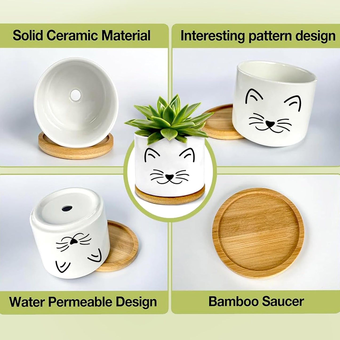 Window Garden Cat Planter Pots,Cat Gifts for Women/Men/Housewarming/Wedding/Festival Birthday Gifts Planter Pots,Outdoors/Indoors,Window Decor,Garden Decor,Yard Decor,Home Decor,Office