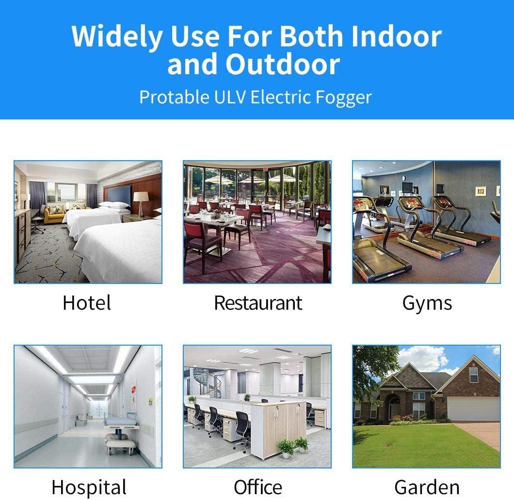 4.5L (1.2 Gallon) Electric ULV Portable Fogger Sprayer Machine Cold Fogger Machine Spraying Distance 30ft for Home,Hotel,Church,School,Yard