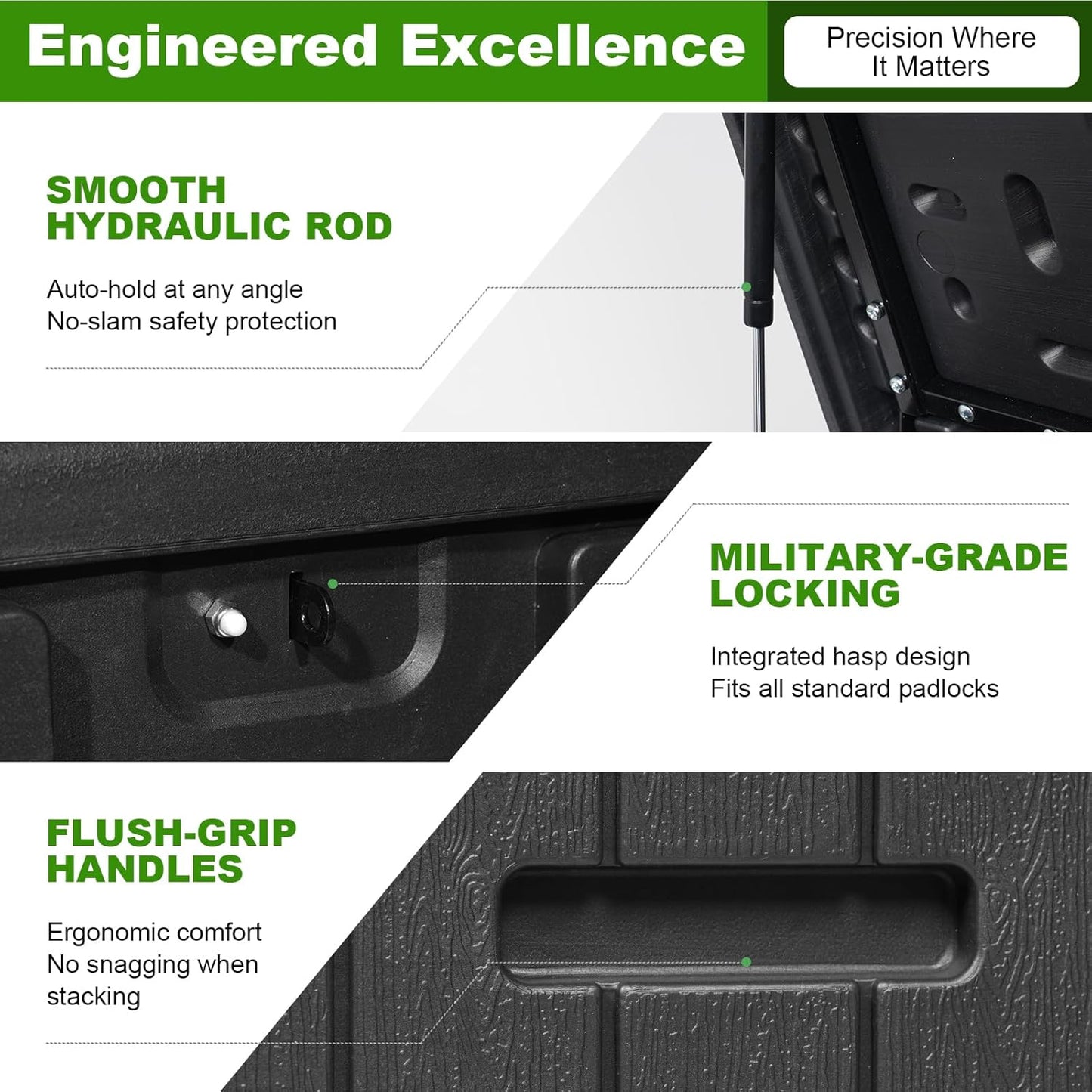 230 Gallon Outdoor Storage Box Waterproof, Extra Large Plastic Outside Deck Box Weatherproof, Resin Patio Storage Bin with Lock and Lids for Pool Equipment and Cusion