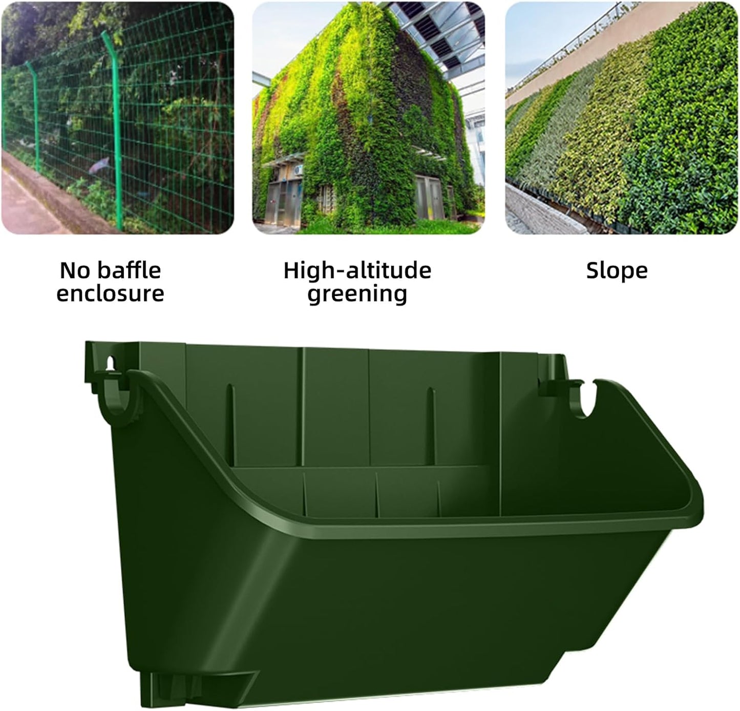 Self Watering Wall Planter with 18 Pots, Vertical Garden Planter for Indoor Plants, Wall Mounted planters Hanging Flower Herbs Vegetables for Garden (Green)