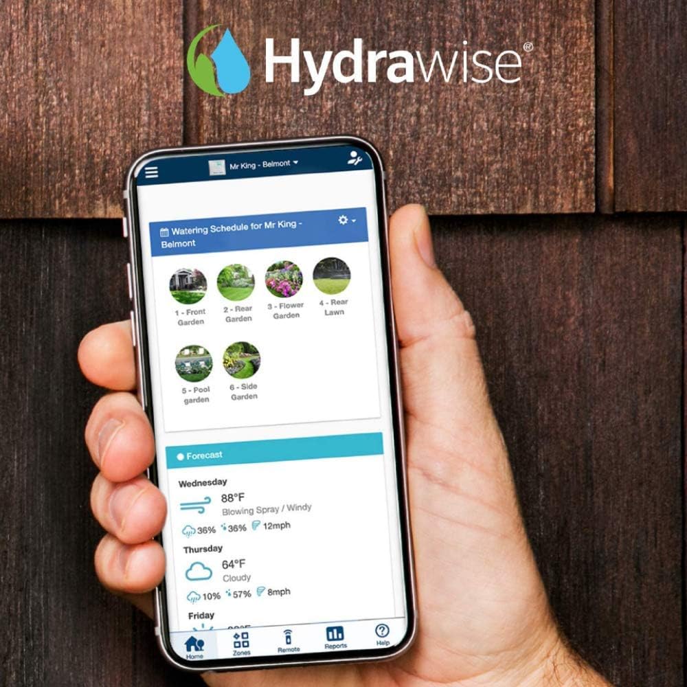 Hunter Hydrawise Pro-HC 24-Station WiFi Smart Sprinkler Controller, Outdoor Irrigation Timer, Weather-Based Watering System, Flow Sensor Ready