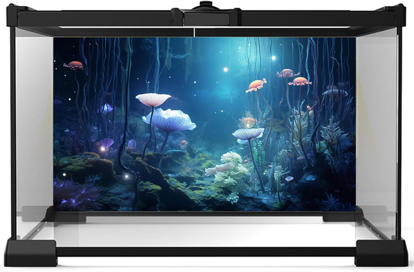 Aquarium Background Surreal Underwater Garden Fish Tank Background Lush Moss Aquatic Plants Tropical Style Landscape Terrarium Tank Backgrounds Under Sea World Aquarium Tank Wallpaper Poster 60x24in