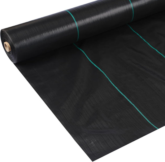 3ftx300ft Heavy Duty Weed Barrier Landscape Fabric – Durable Woven Driveway Garden Cloth for Weed Control, Ground Cover, Landscaping – Long-Lasting Geotextile Fabric – 3.2oz