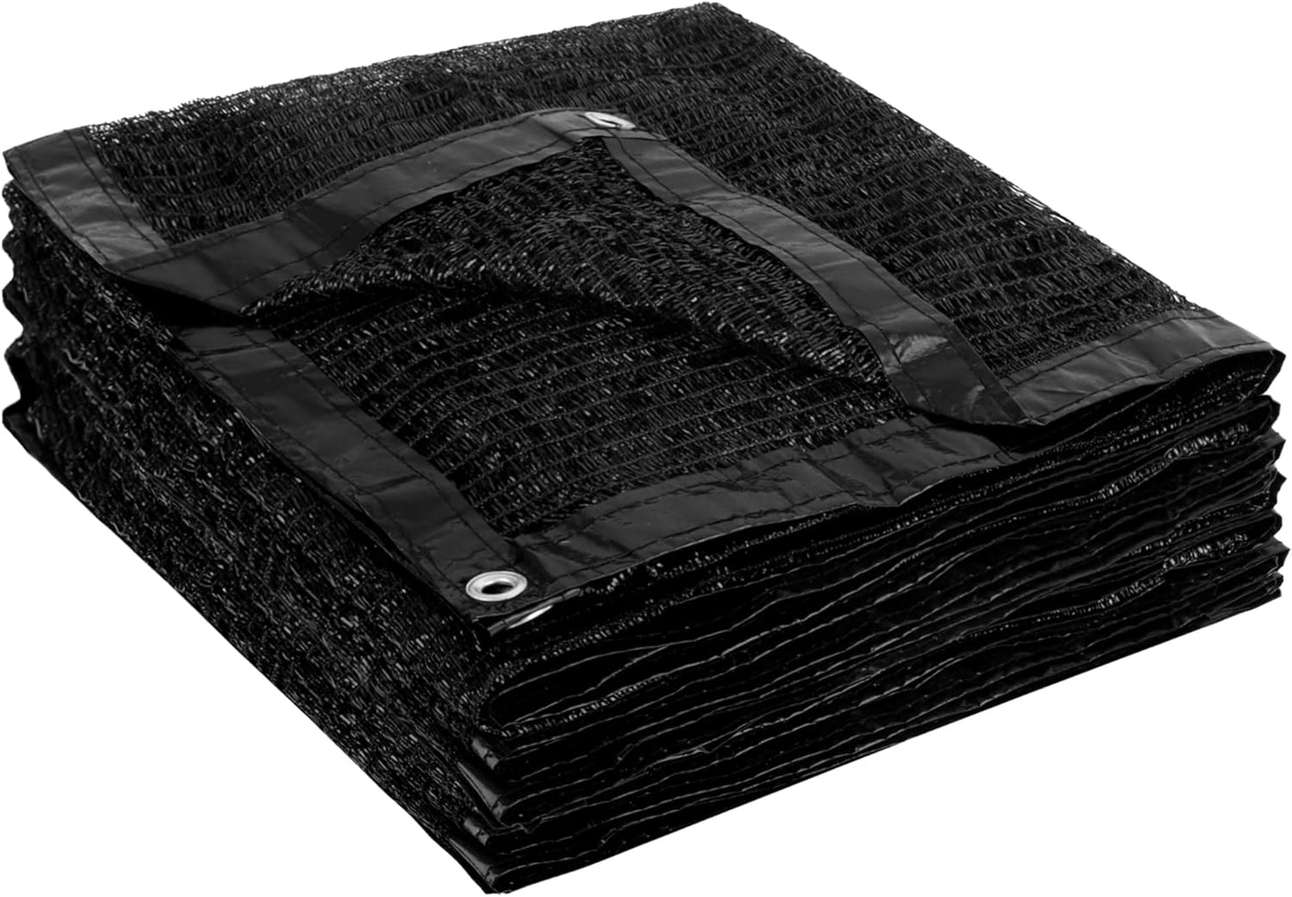 Garden expert 50% Sun Shade Cloth 10x10ft Mesh Tarp with Grommets for Plant Cover Patio Canopy Garden Pergola Greenhouse Car Barn Kennel Black