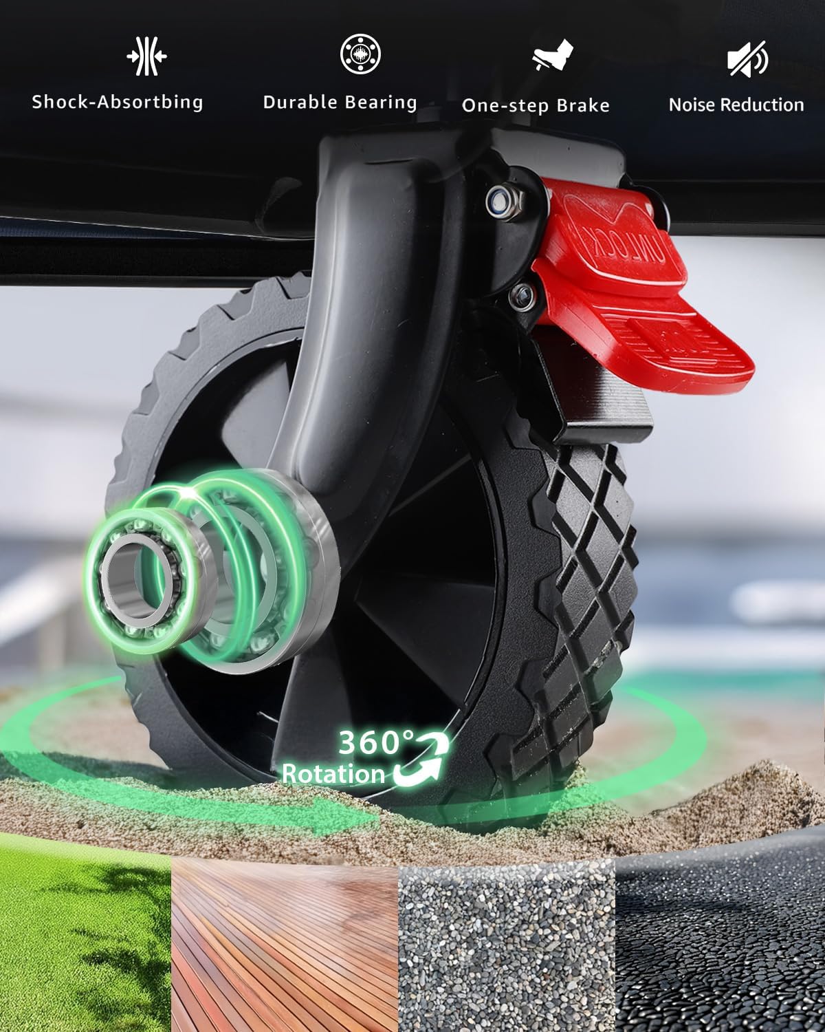 Collapsible Wagon, Foldable Wagon with Tailgate Extended, 360lbs Heavy Duty, Portable Lightweight Utility Wagon for Grocery, Camping, Garden, Sports, Black T