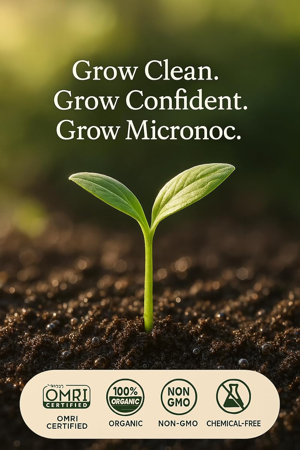 Seed Inoculant - Organic Fertilizer for Soil Health and Strong Germination - Beneficial Microbial Seed Inoculant (8oz)