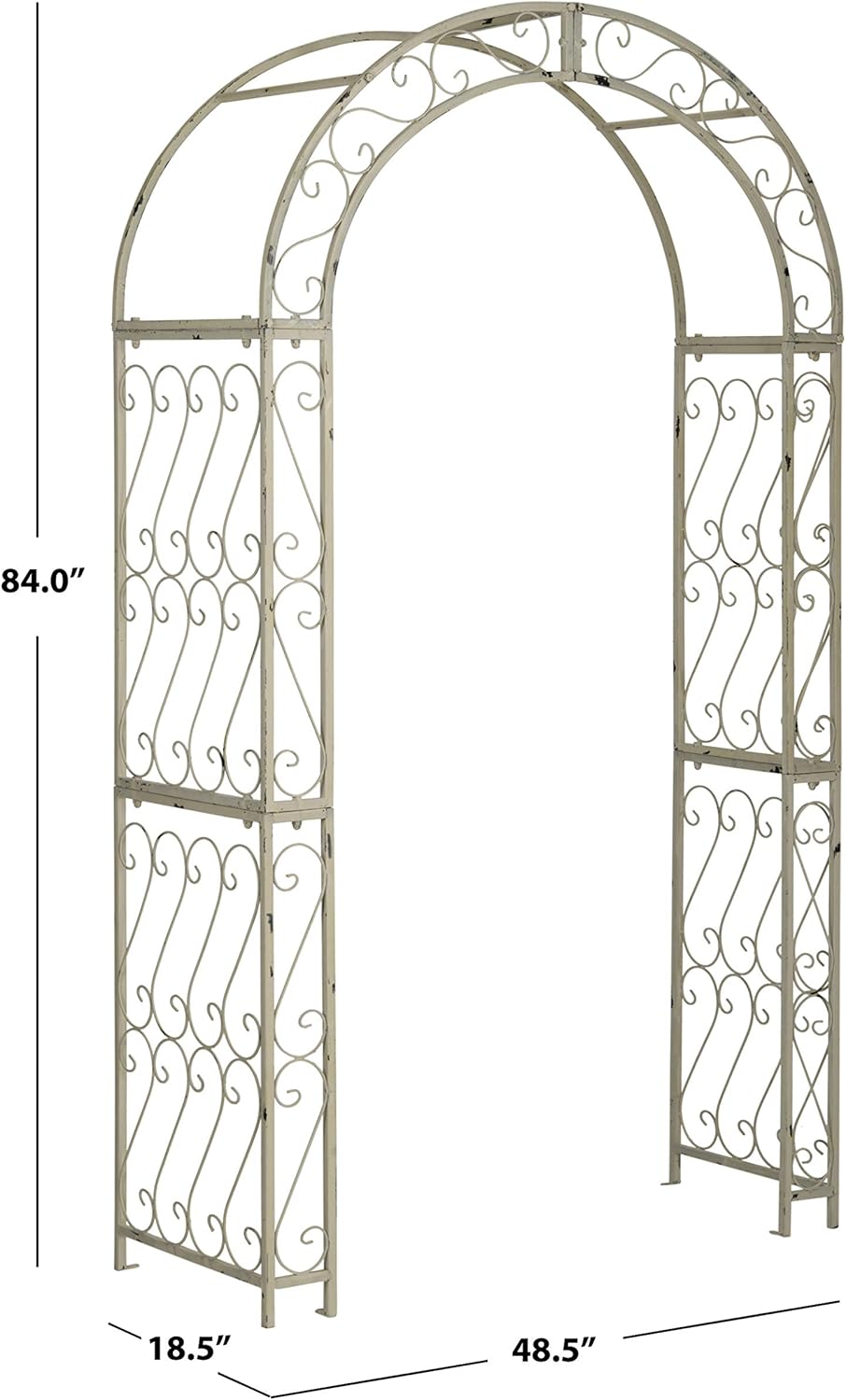 Safavieh Outdoor Collection Pagan Antique White Arch