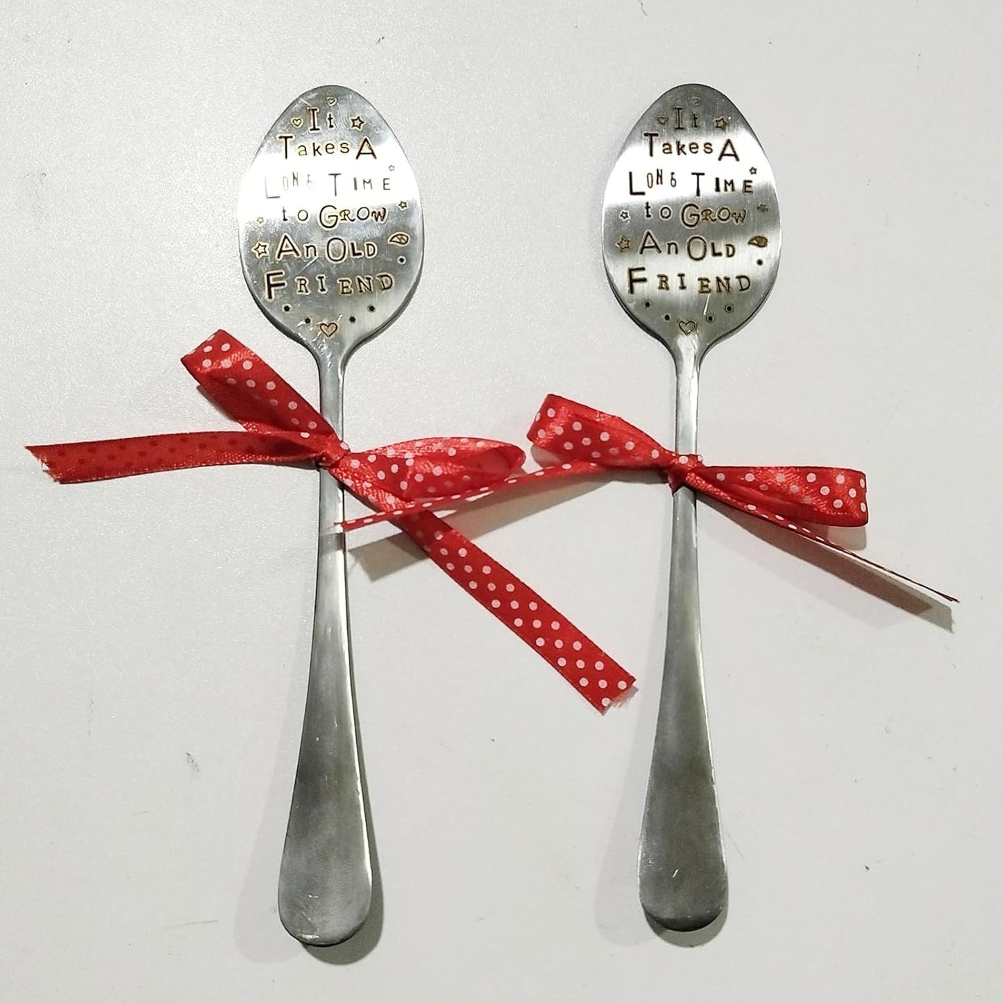 Garden Marker Friendship Gift, Garden Label Stake, Plant Marker Tag, Metal Garden Decoration Sign (2Pack)