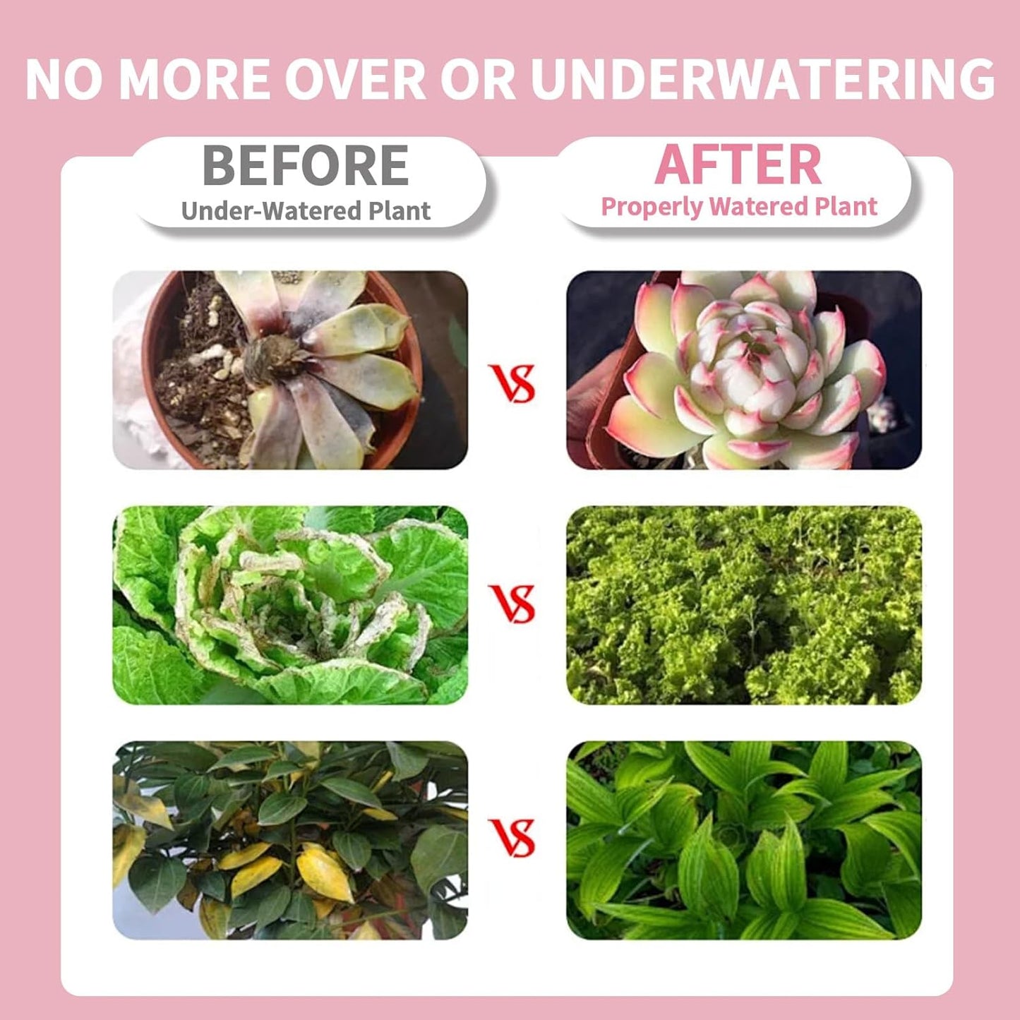 Soil Moisture Meter, Garden Plant Water Meter, Plants Moisture Meter, Lawn Soil Tester, Soil Water Gauge for Potted Plants, Plant Moisture Monitor No Battery Required Free Plant Watering Guide (1)