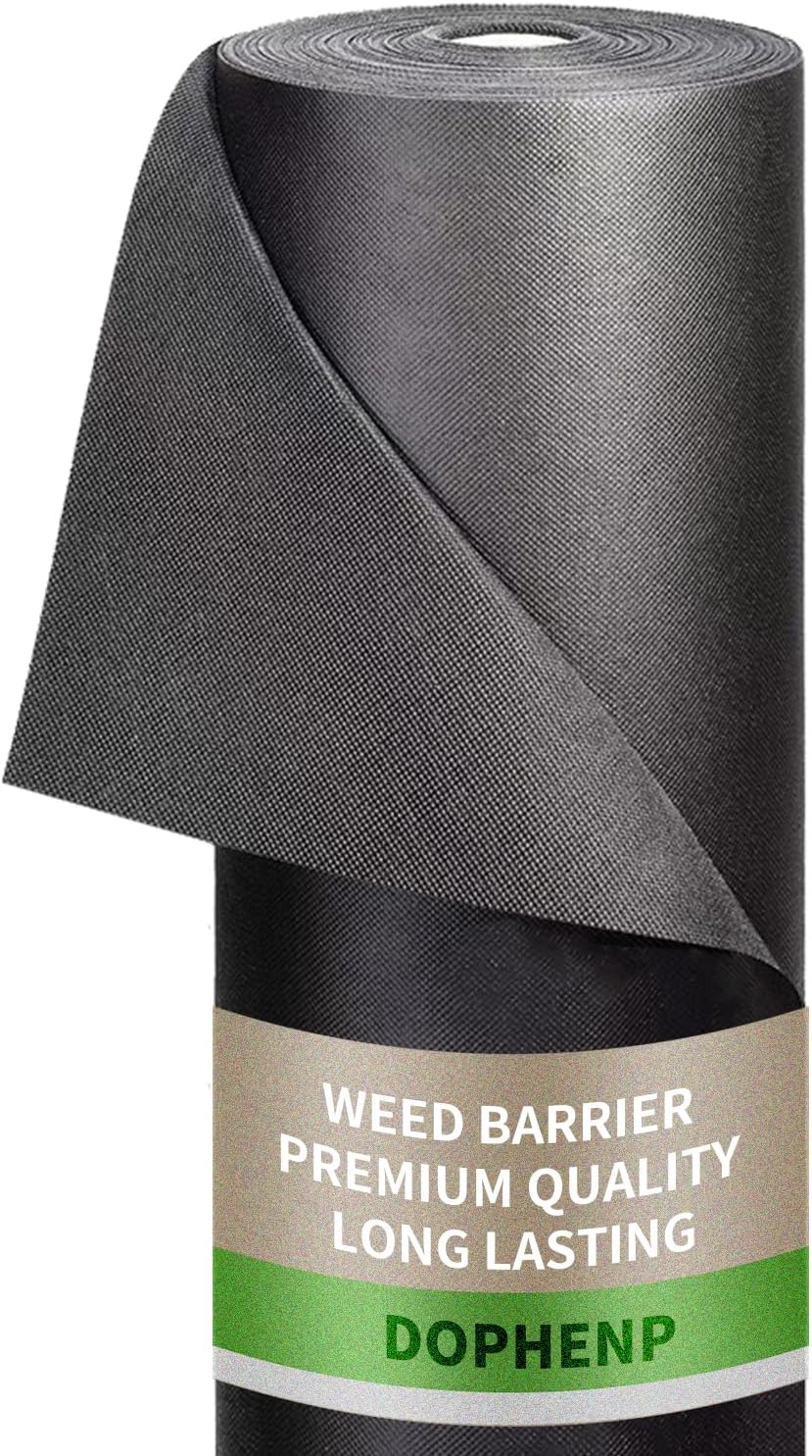 Non-Woven Weed Barrier Landscape Fabric, Durable Heavy-Duty Weed Removal Block, Easy to Set, Excellent Weed Control (3.2 oz) (3.2FT*320FT)