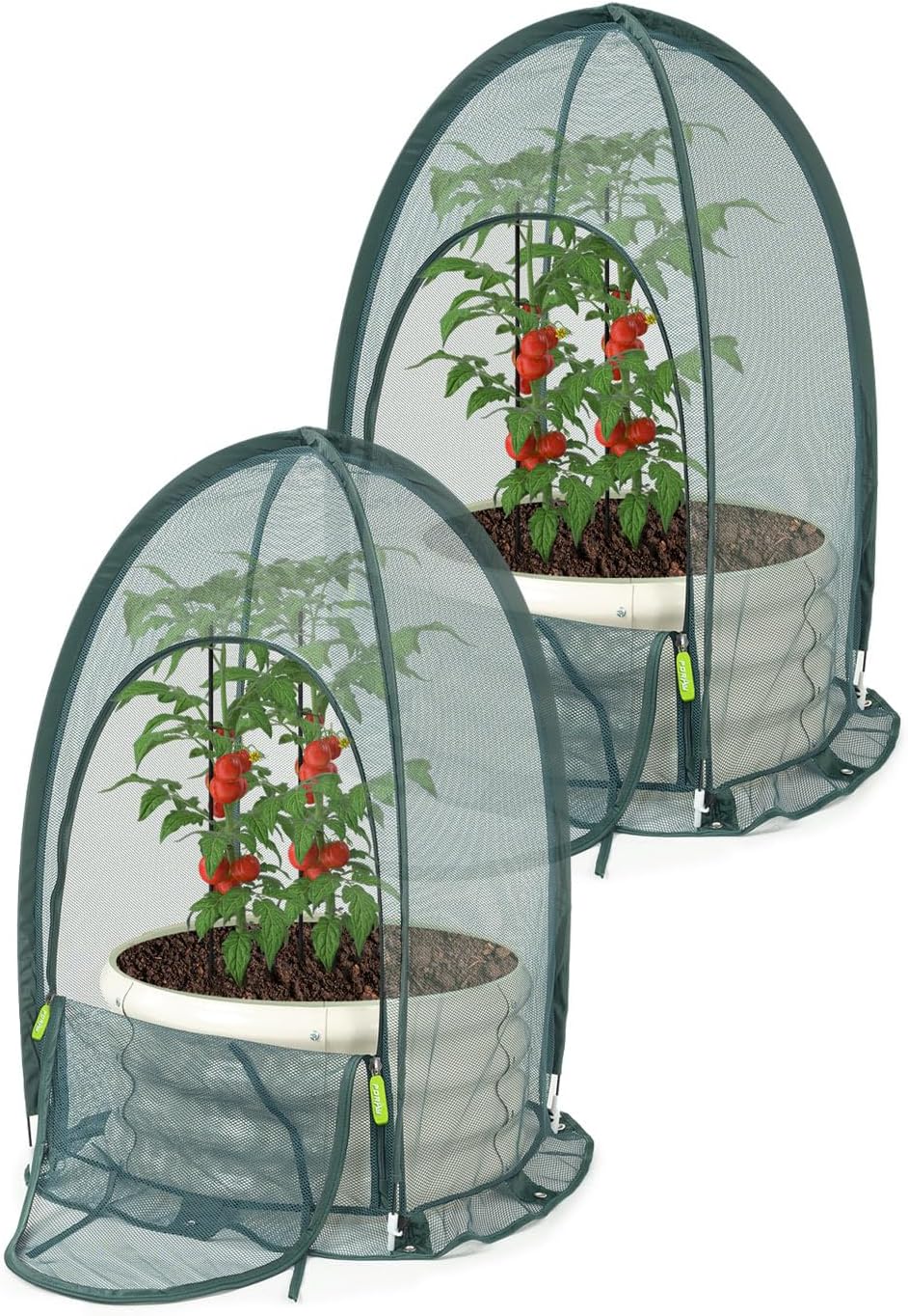 Pop up Gardening Net Cover,29.5x29.5x39.4 inches Pack of 2,Pest Guard Cover for Vegetables Fruits Durable Plant Gardening Net, Pop-Up Chicken Pen for Small Animals Outdoor Run and Pet Enclosure