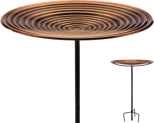 Good Directions Ripples Bird Bath on Garden Pole 18"