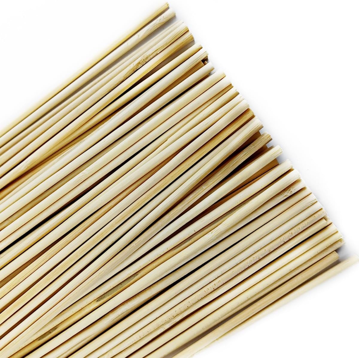 TIHOOD 100PCS 18" Wooden Garden Stakes with 100PCS 4" Garden Ties, Green Bamboo Sticks, Floral Plant Support, Tomato Stakes (Natural)