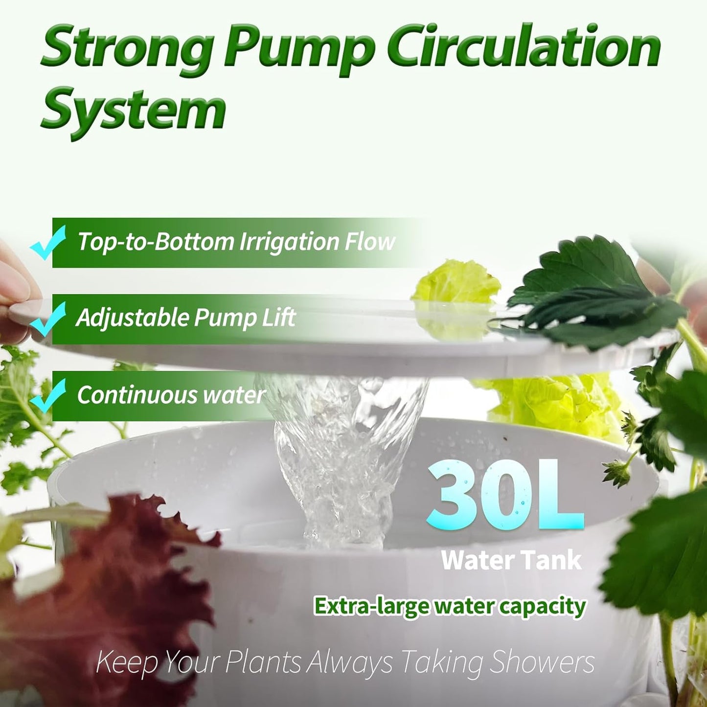 Tall Hydroponics Growing System Tower, 9 Layers 36 Plant Spots Hydroponics Growing System Kit Tower, Vertical Hydroponic Tower for Indoor & Outdoor, Space-Saving