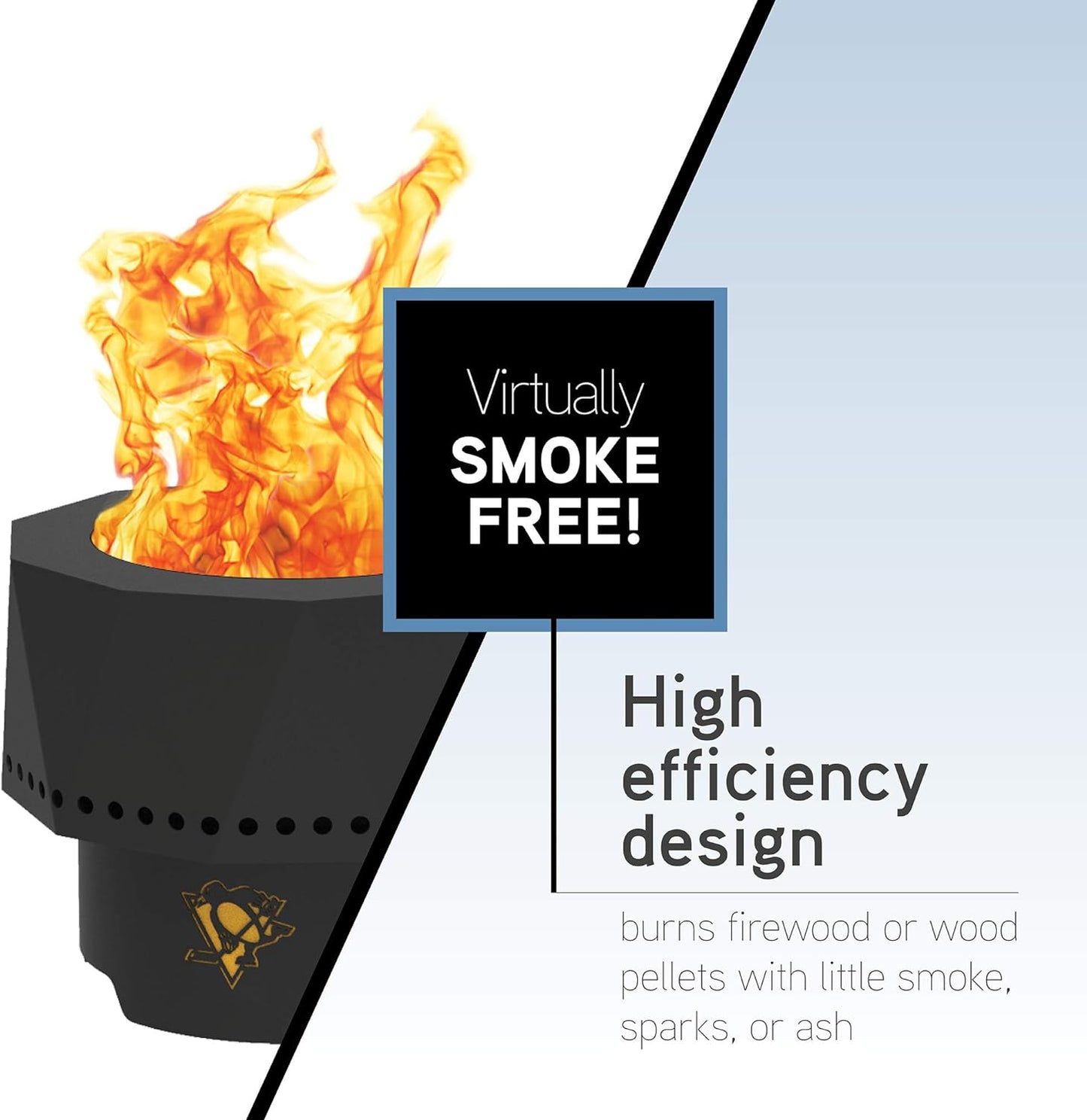 Blue Sky Outdoor Living PFP1513-CB Portable Fire Pit, Chicago Blackhawks