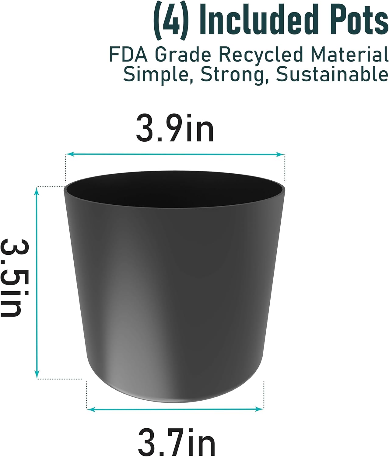 Urban Garden Decor with Pots Included, Case Planters for Indoor Outdoor Plants, Hanging Flowerpots, Wall Hanging Plant Holder Window Plant Shelves (Coffee Brown, Case)