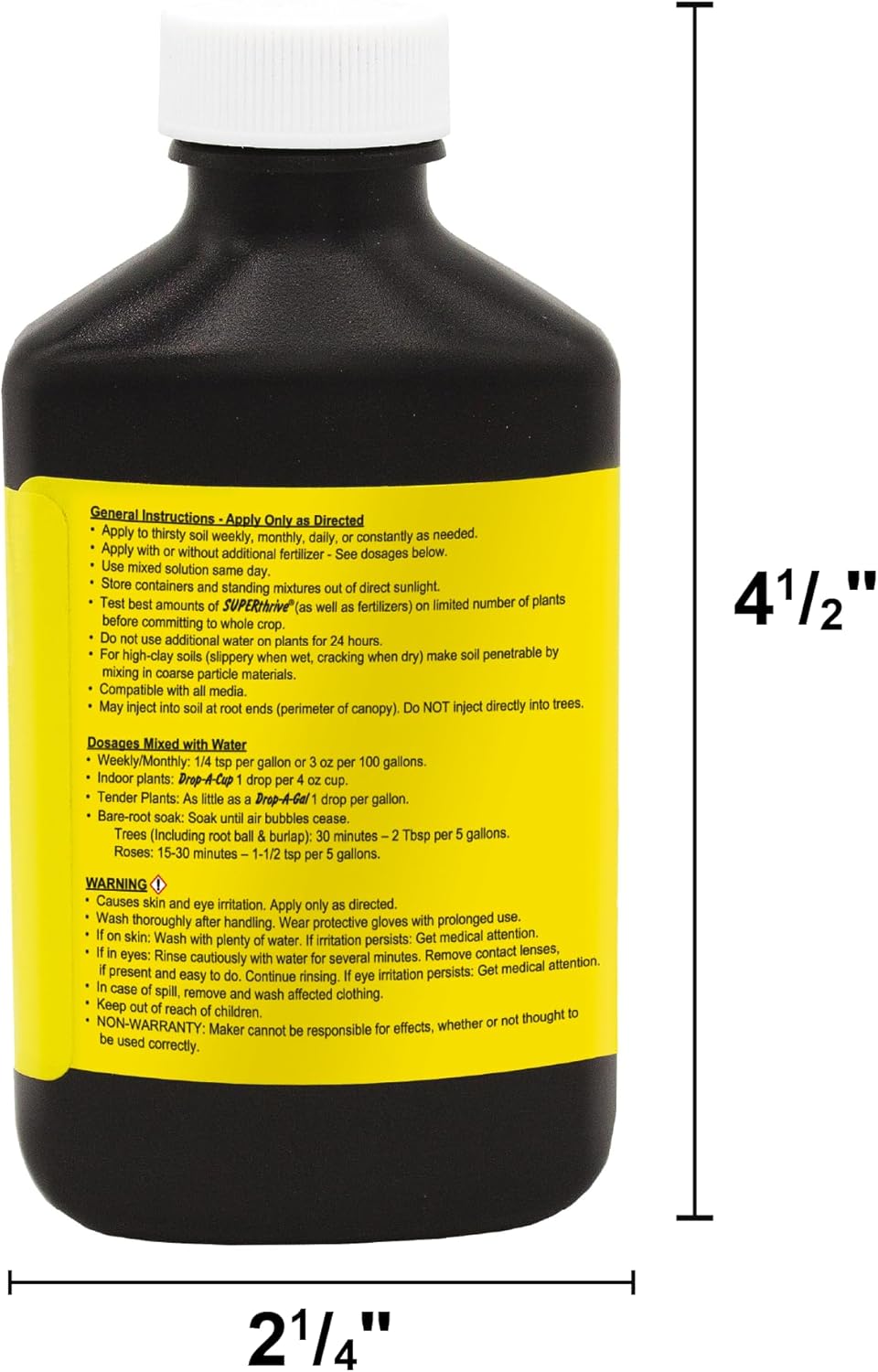SUPERthrive The Original Vitamin Solution - Liquid Concentrate, May Add to Any Fertilizing Program, 4 fl. oz.