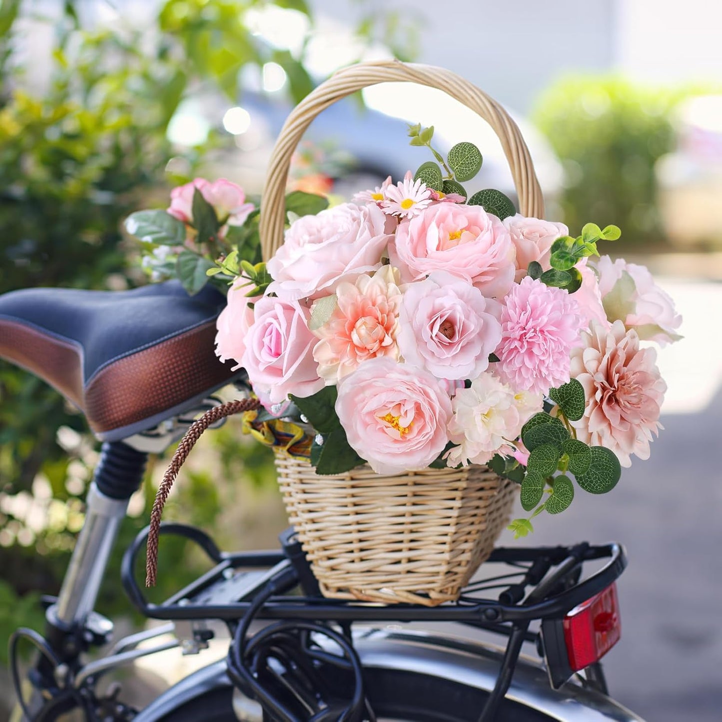 AGIRL Rose Artificial Flowers Combo Fake Flowers Rose Silk Flowers with Stems for DIY Wedding Bouquets Centerpieces Arrangements Table Decor Bridal Baby Shower Party Home Fall Decor(Nude Pink)