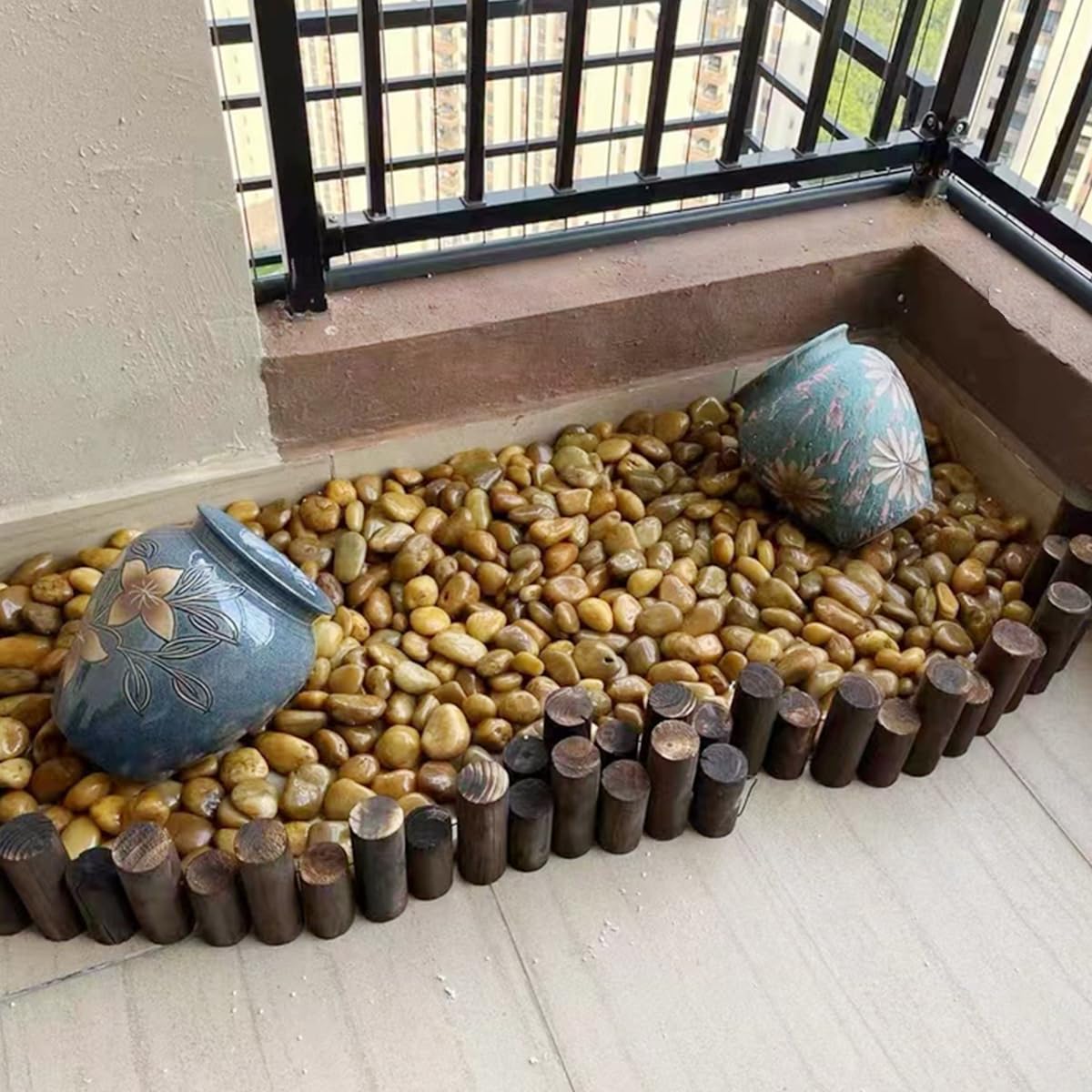 20lbs Yellow River Rocks for Landscaping, 2-3 Inch Natural Pebbles for Indoor Plants, High Polished Decorative Stones Vase Filler Fish Tank Aquariums Garden