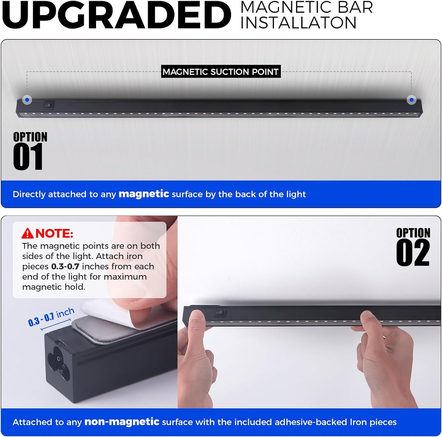 Barrina T5 Grow Lights for Indoor Plants, 3FT 128W (8 X 16W) Plant Grow Lights Indoor with Magnetic Bar, Linkable Plant Growing Lamps with Black Cover, Plug and Play, Yellow, 8 Packs