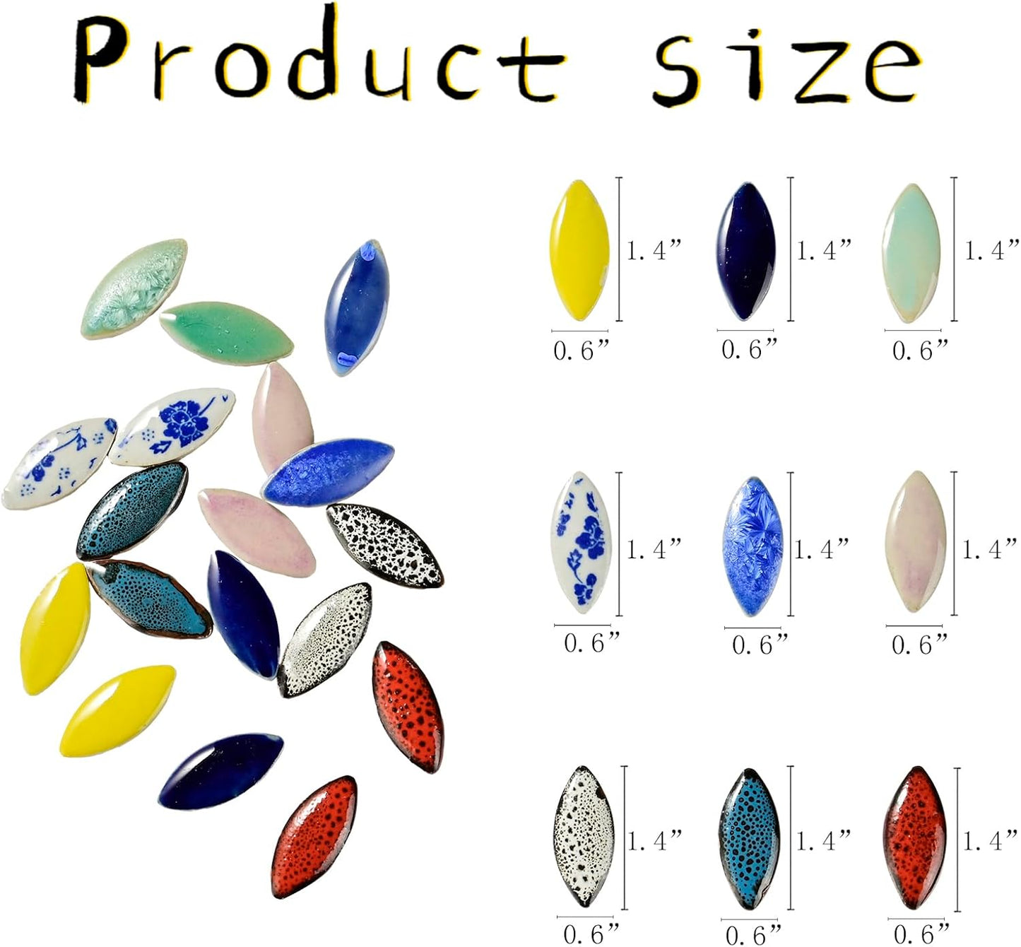 Red Petal Ceramic Tiles Mosaic Tiles, Bulk Ceramic Mosaic Pieces Stepping Stone Crafts Making Supplies for Home Outdoor Floor Vase Tabletop Decoration - 70pcs