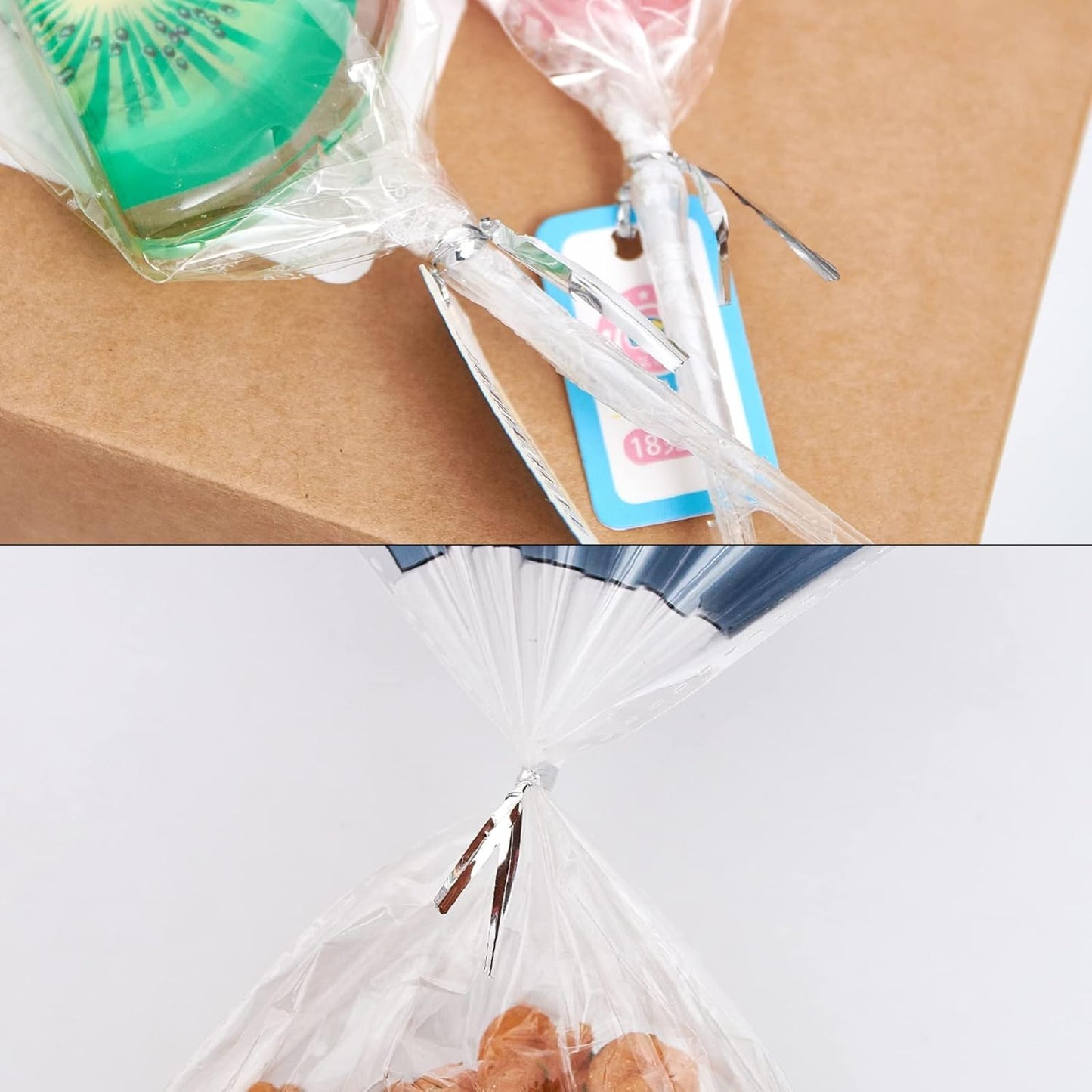 800 Pcs 4" Metallic Twist Ties(Silver) for Bakery Ties, Candy Bags, Coffee Bags, Goodie Bags Ties