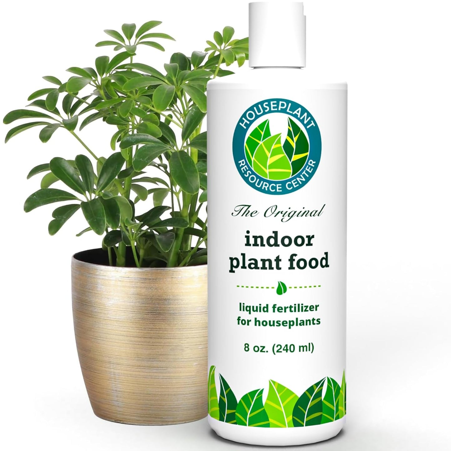 Indoor Plant Food by Houseplant Resource Center - Organic Liquid Fertilizer for Pothos, Peace Lily, Monstera, Cactus and More - 8 oz