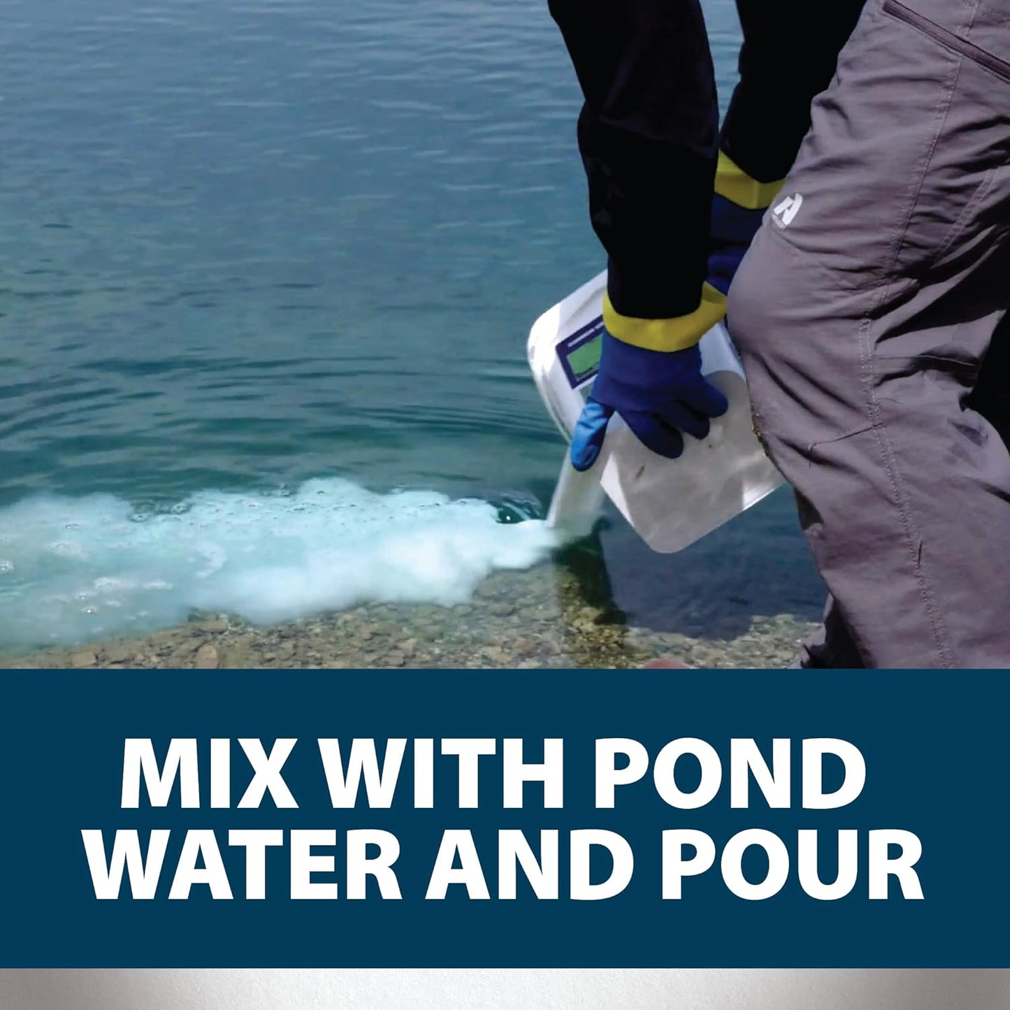 Airmax Wipeout Pond Weed Defense, Herbicide & Aquatic Weed Control, Controls Duckweed & Other Unwanted Submerged & Floating Vegetation, Easy-to-Use & Long Lasting, All-Season Treatment - 4 Ounce