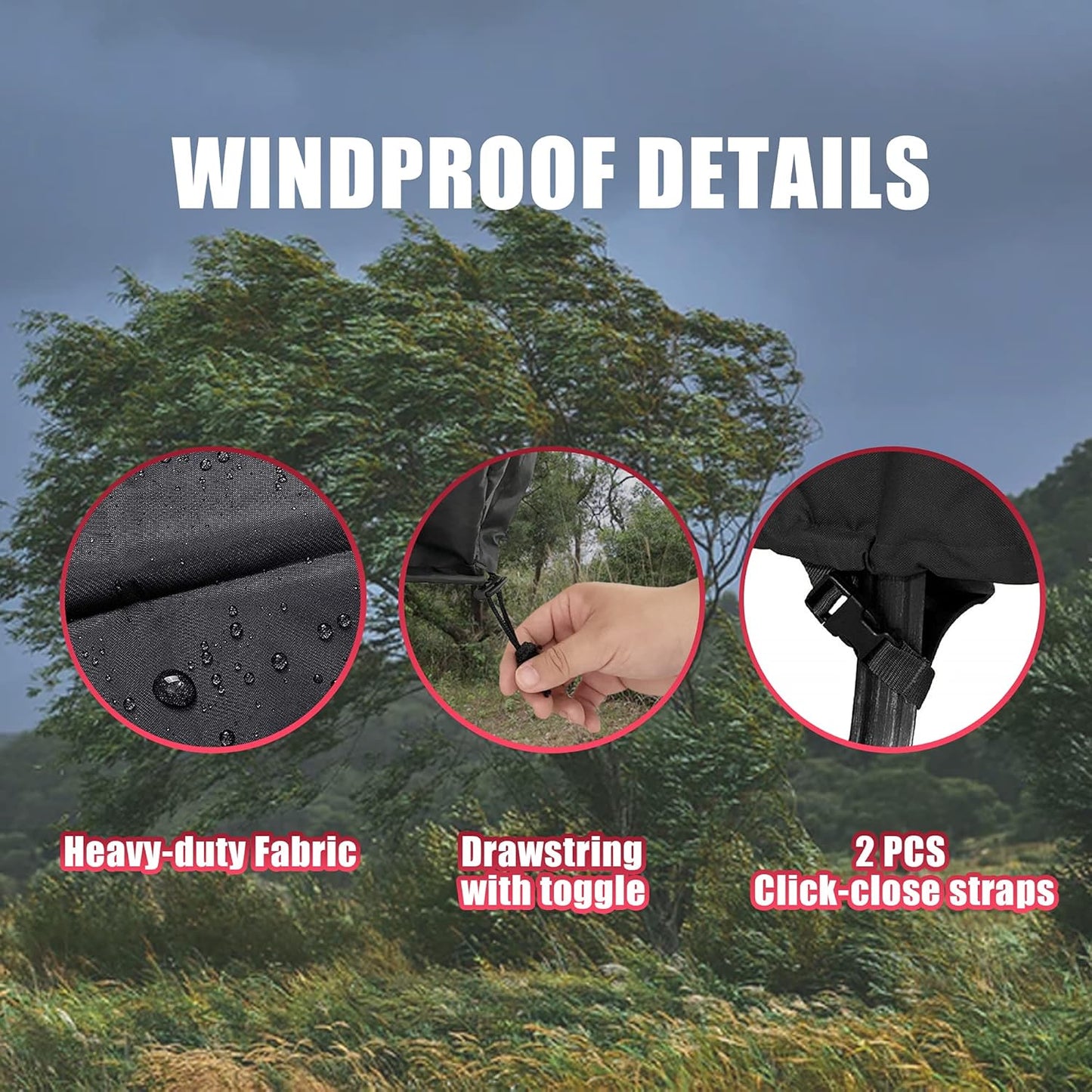 WLEAFJ Fire Pit Cover Square, Fits for 28-32 Inch Gas Fire Table, Heavy Duty Oxford Fabric Outdoor Fireplace Cover, Waterproof Rectangle Firepit Cover, 32 x 32 x 24 Inch, Black