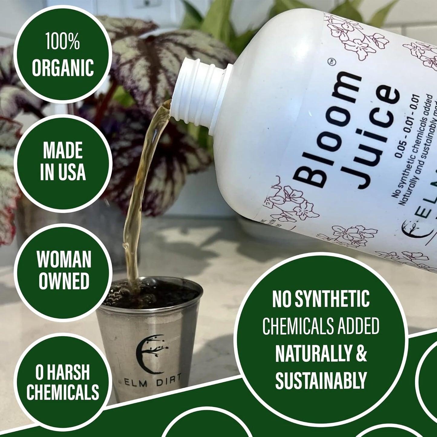 Elm Dirt's Bloom Juice for All Flowering Plants (2.5 gallons)