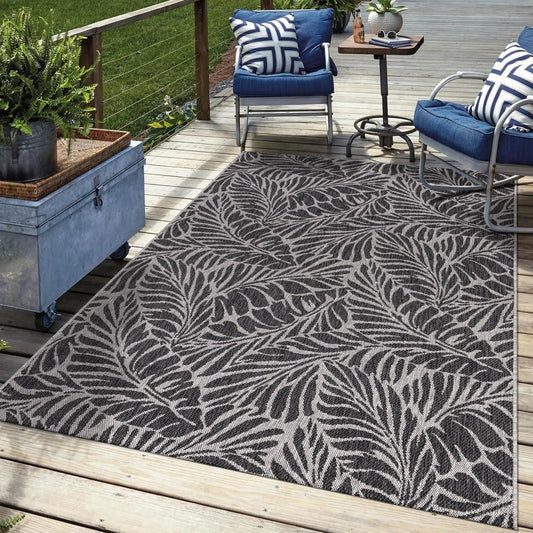 Keen Home Design Terrace Outdoor Area Rug - 10x14 Washable Indoor/Outdoor Rug for Patio, Kitchen, Balcony, Beach, Garden, Deck and Porch, Size: 10'x14'
