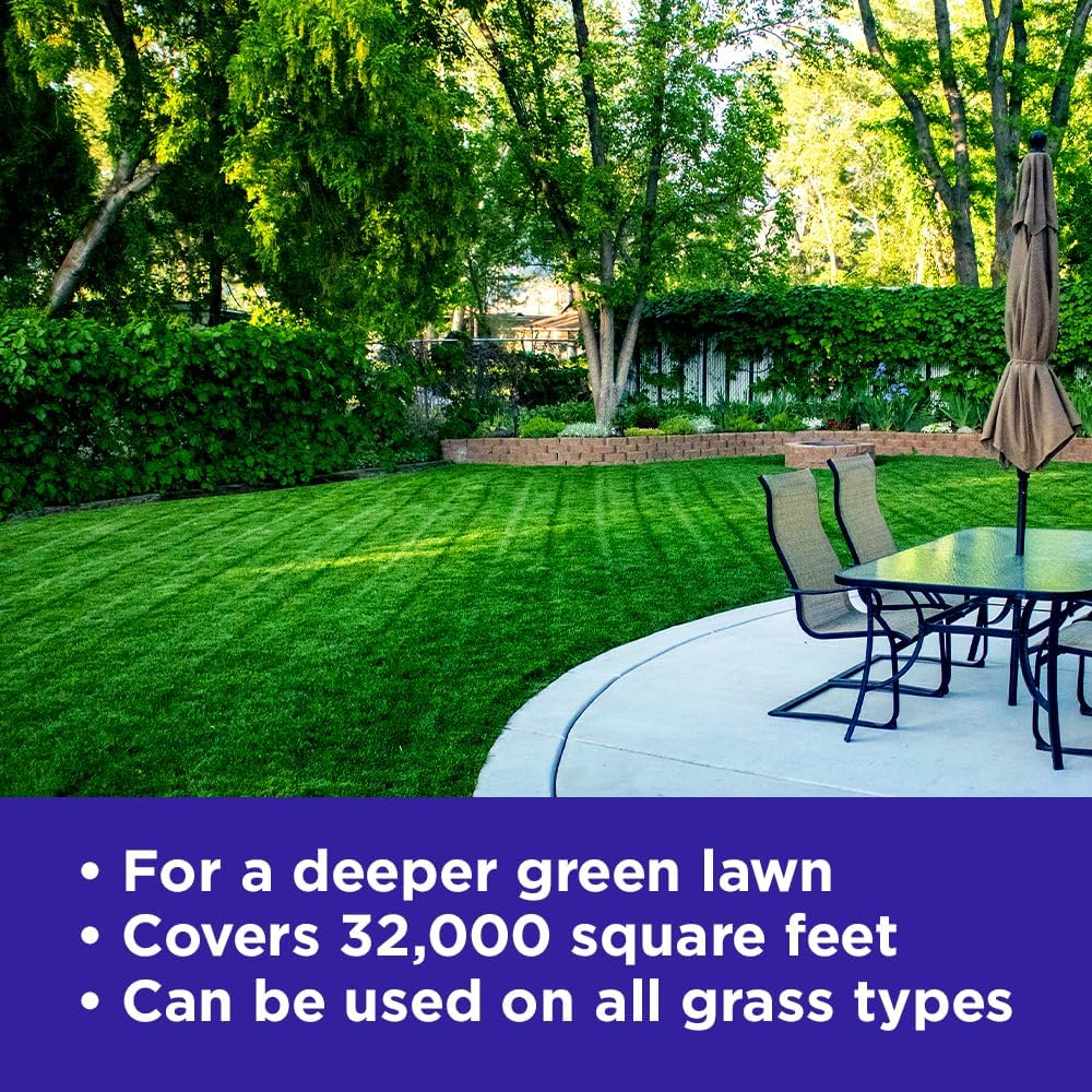 Commercial Grade Lawn Energizer- Grass Micronutrient Booster with Iron and Nitrogen- Liquid Turf Spray Concentrated Fertilizer- Any Grass Type, All Year- Simple Lawn Solutions (2.5 Gallons)