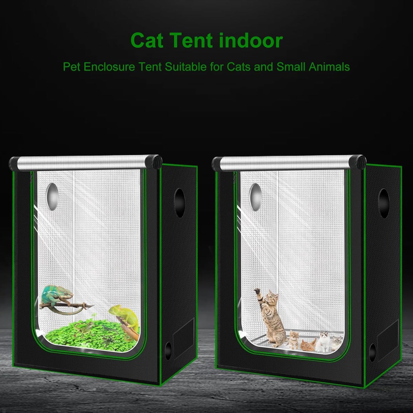 MELONFARM 2x2 Grow Tent, 24"x24"x55" Double Transparent Viewing Door Indoor Grow Tent, Growing Tent with High Reflective Mylar & Floor Tray, Plant Tent for Indoor Hydroponics Growing