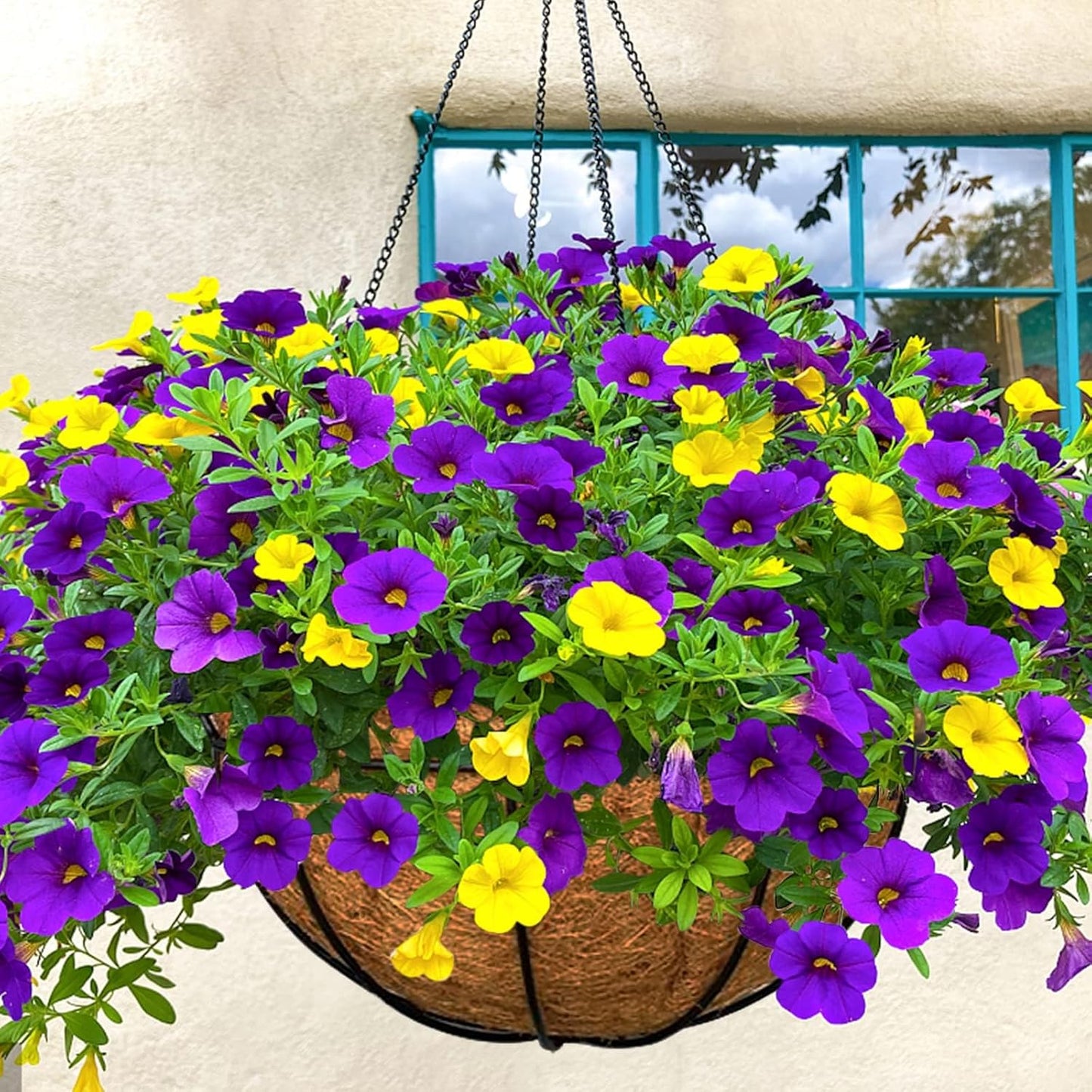 Halatool 4PCS 18 Inch Coconut Liners - 100% Natural Coco Fiber Round Liners for Planters, Flowers, Vegetables