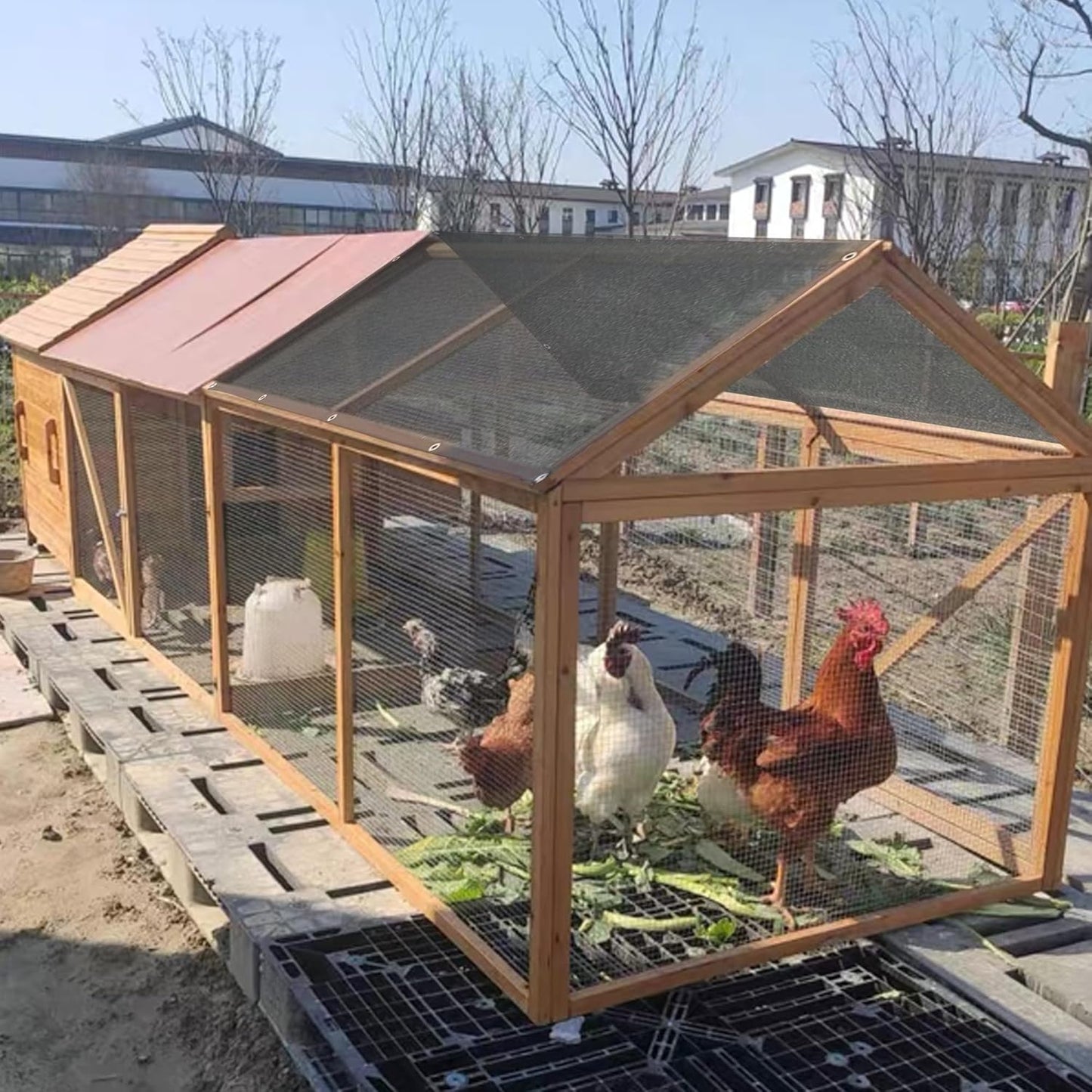 winemana 50% Black Shade Cloth, 6.6 x 16 FT Durable Mesh Tarp with Grommets, Garden Sunblock Shade Cloth Shading Antifreezing for Plants Cover, Greenhouse, Barns Kennel, Patio, Tomatoes