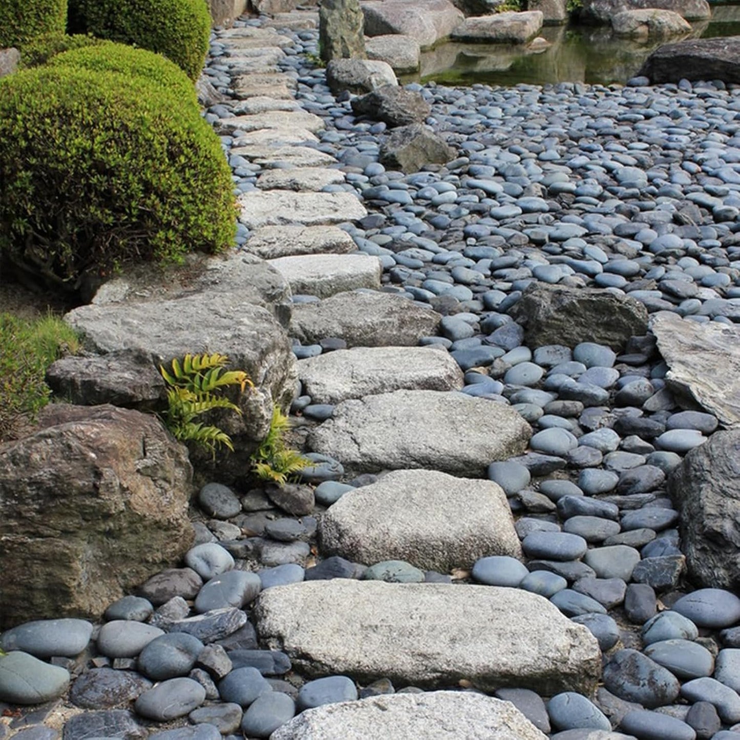 Black River Rocks for Landscaping, 2-3 Inch Natural River Rocks for Garden Beds, Potted Plants, Fish Tanks, DIY Pathway and Backyard Accent, Stones for Crafts, Walkways(40lbs Bulk)