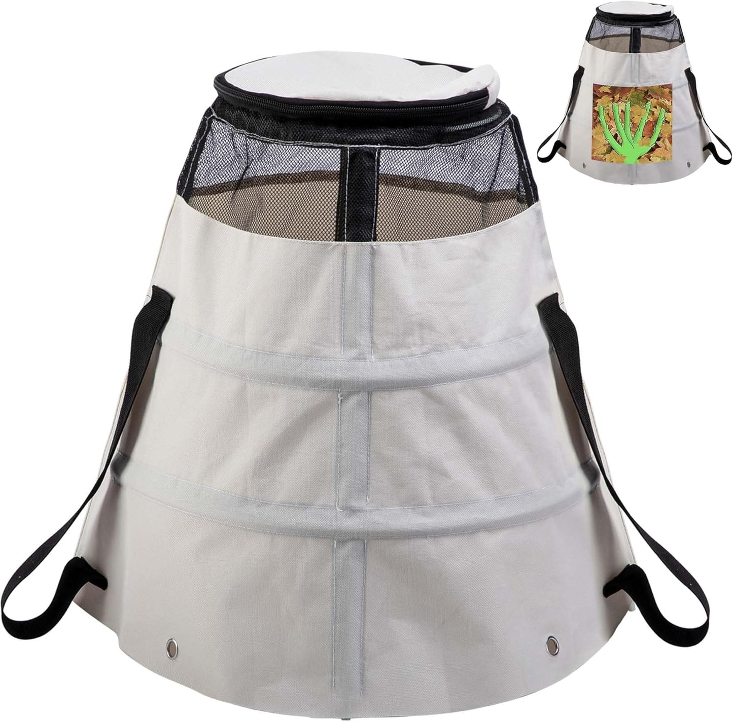 Winter Rose Protective Cover, 600D Winter Rose Cones Protection with Stakes, Reusable Freeze Protection Roses Collar for Protecting Outdoor Plants from Wind Frost Animal Eating