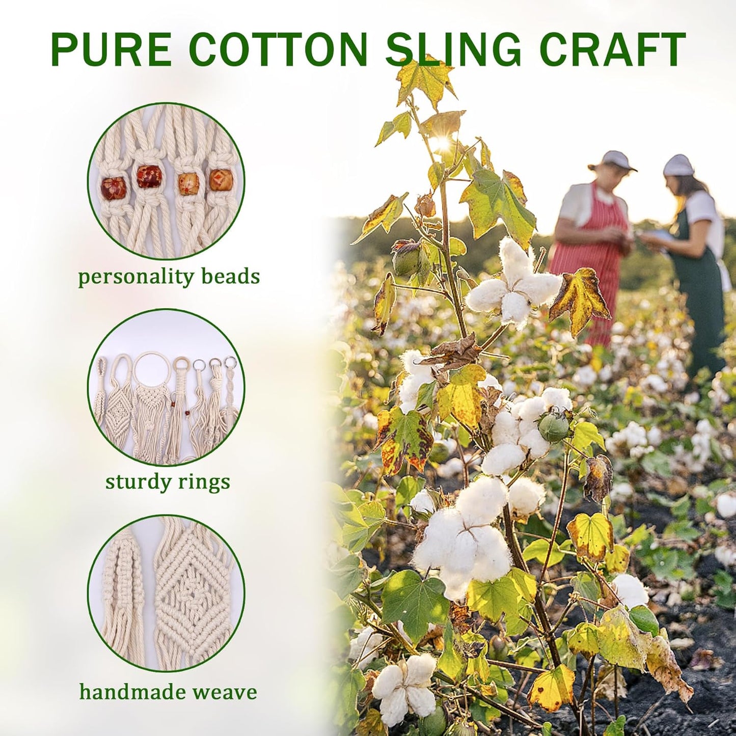 IGaiety Macrame Plant Hanger,7 Pack Plant Hanger Indoor Hanging Planters with 7Pcs Ceiling and S Hooks-Handmade Macromay Plant Hangers Outdoor Macrame Plant Holder for Boho Home Decor