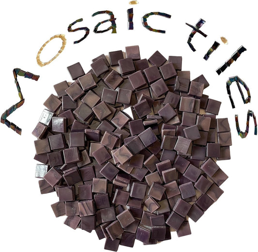 SMEIINIK 1.1lb Bulk Single Iridescent Color Mosaic Tiles for Crafts, Glass Mosaic Pieces for Mosaic Puzzles, Stained Glass Tiles for Mosaic DIY, Mosaic Making Supplies(AJ46-27)