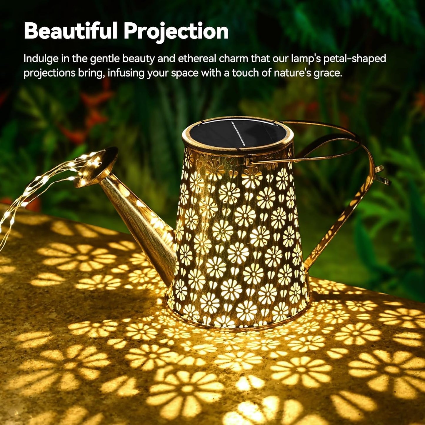 2 Pack Solar Watering Can with Lights,Solar Outdoor Garden Decor Waterproof Hanging Lantern Landscape Lights Outside Decorations for Yard Lawn Patio Gardening Gifts.