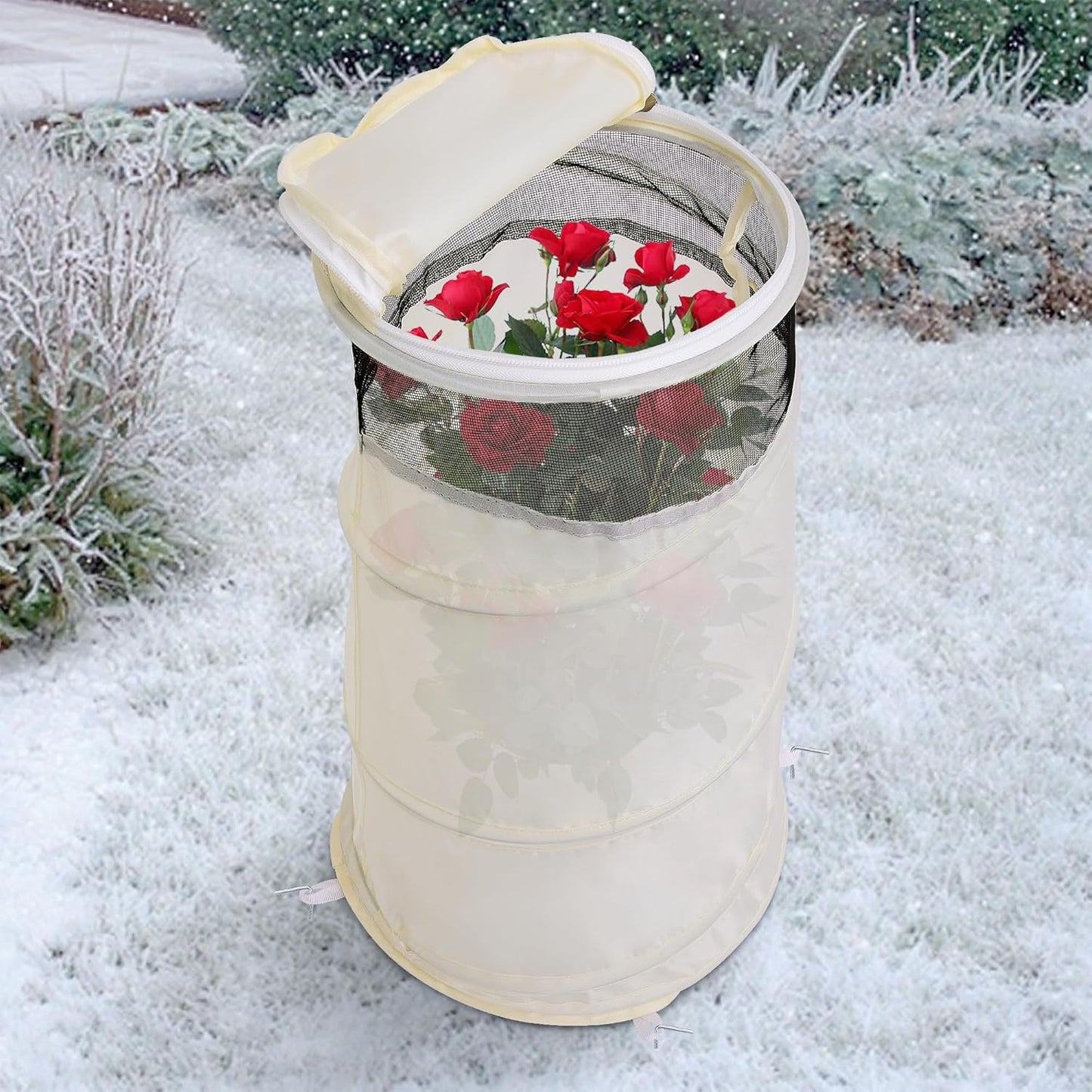 20" x 13" x 9" Pop Up Rose Cones for Winter Protection, Winter Rose Collars Protective Cover, Freeze Protection Roses Bush Cover for Protecting Against Frost Wind and Animals Eating
