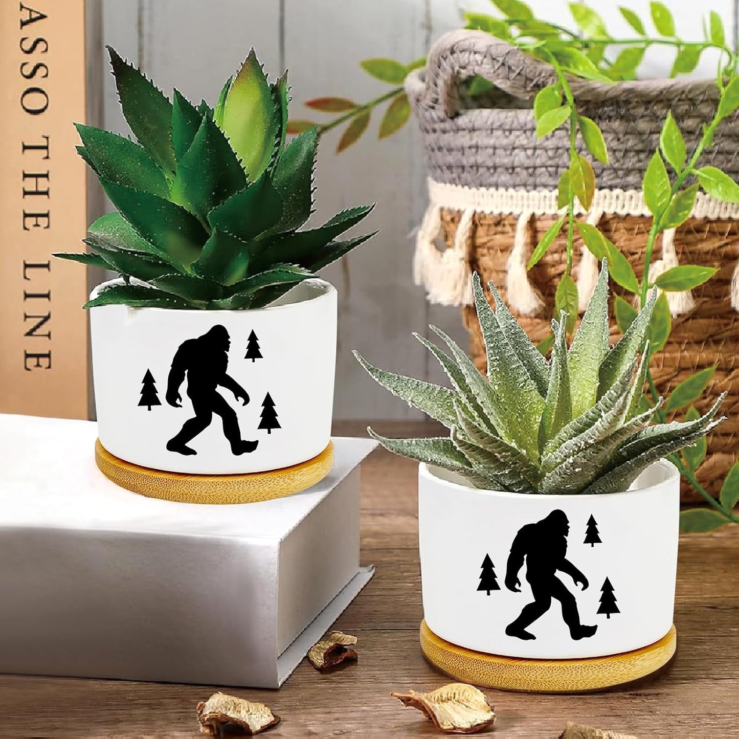 Window Garden Bigfoot Planter Pots,Bigfoot Gifts for Women/Men/Housewarming/Wedding/Festival Birthday Gifts Planter Pots,Outdoors/Indoors,Window Decor,Garden Decor,Yard Decor,Home Decor,Office