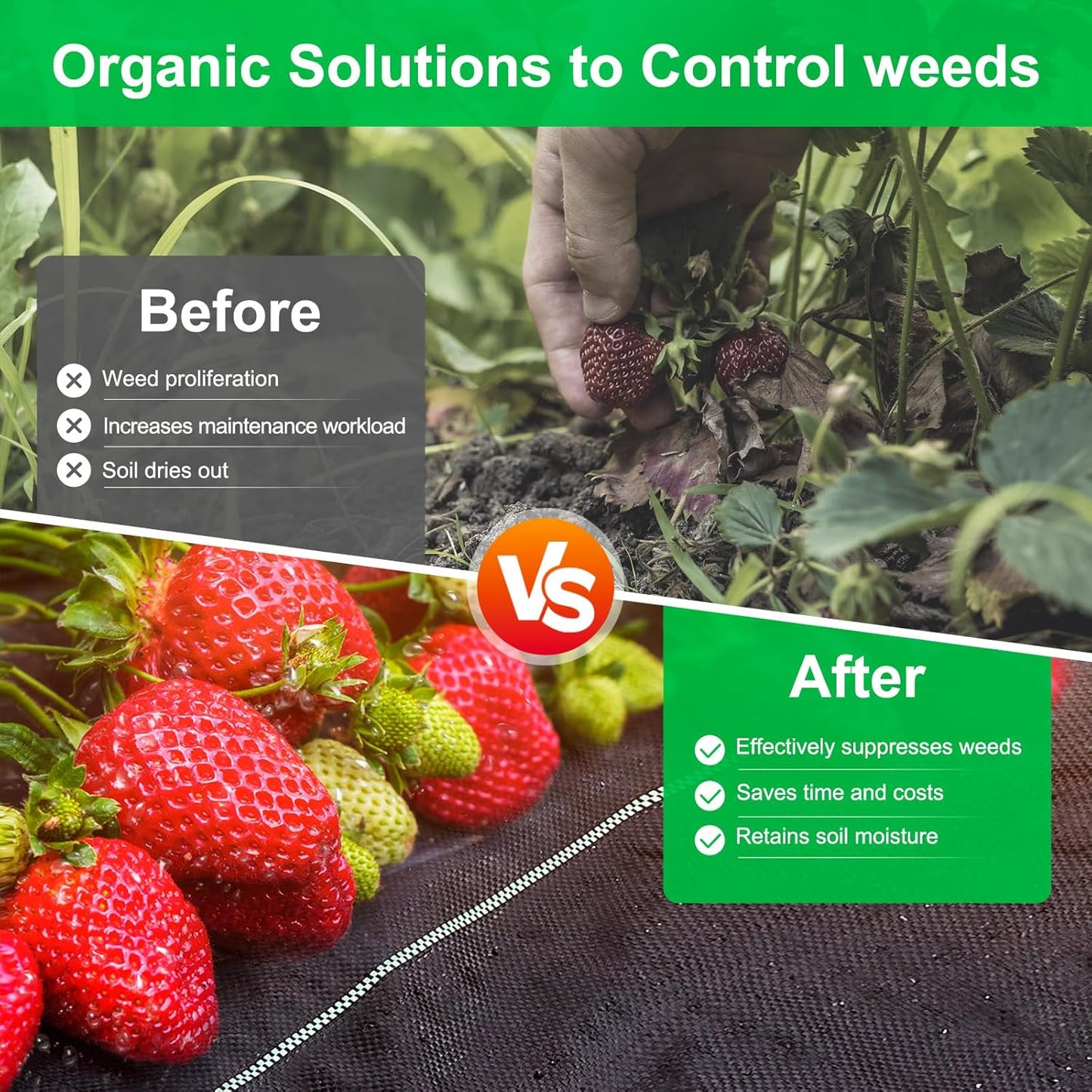 Weed Barrier Fabric for Weed Control – 13FT x 115FT with Staples, Heavy-Duty Landscape Fabric, Driveway Fabric 3.5OZ for Garden, Gravel, Pathways, Erosion Control, Construction, and Outdoor Projects