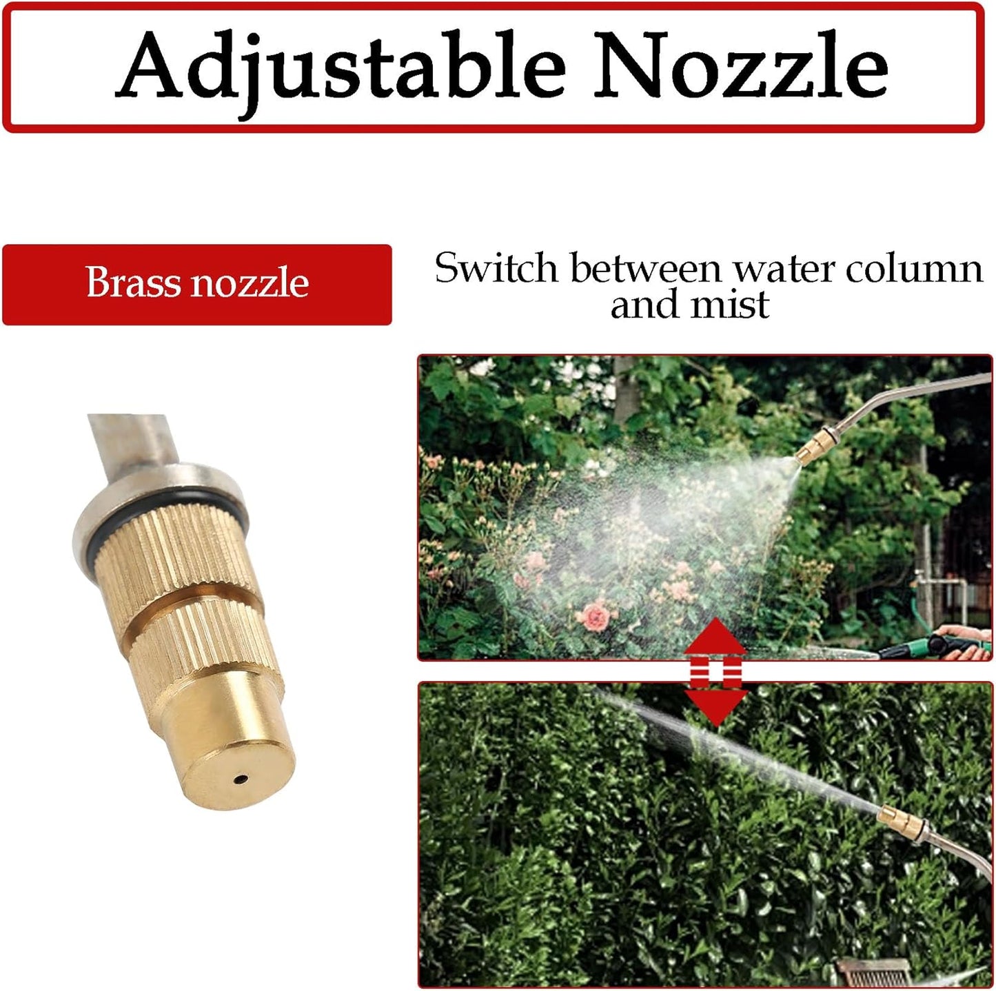 Hand Pump Sprayer Stainless Steel Sprayer for Indoor and Outdoor 1.5 Gallon Sprayer 16 in Wand 3.3 FT Hose