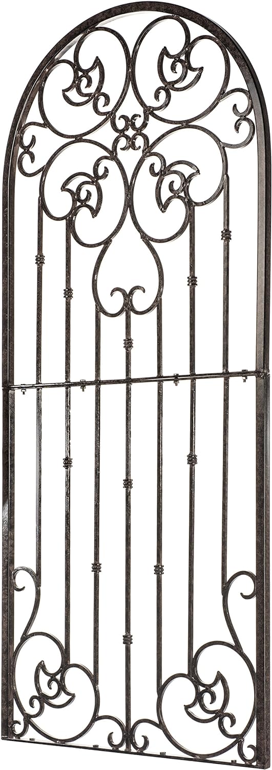 H Potter Garden Trellis for Climbing Plants Metal Wrought Iron Outdoor Wall Panel for Vines Flowers